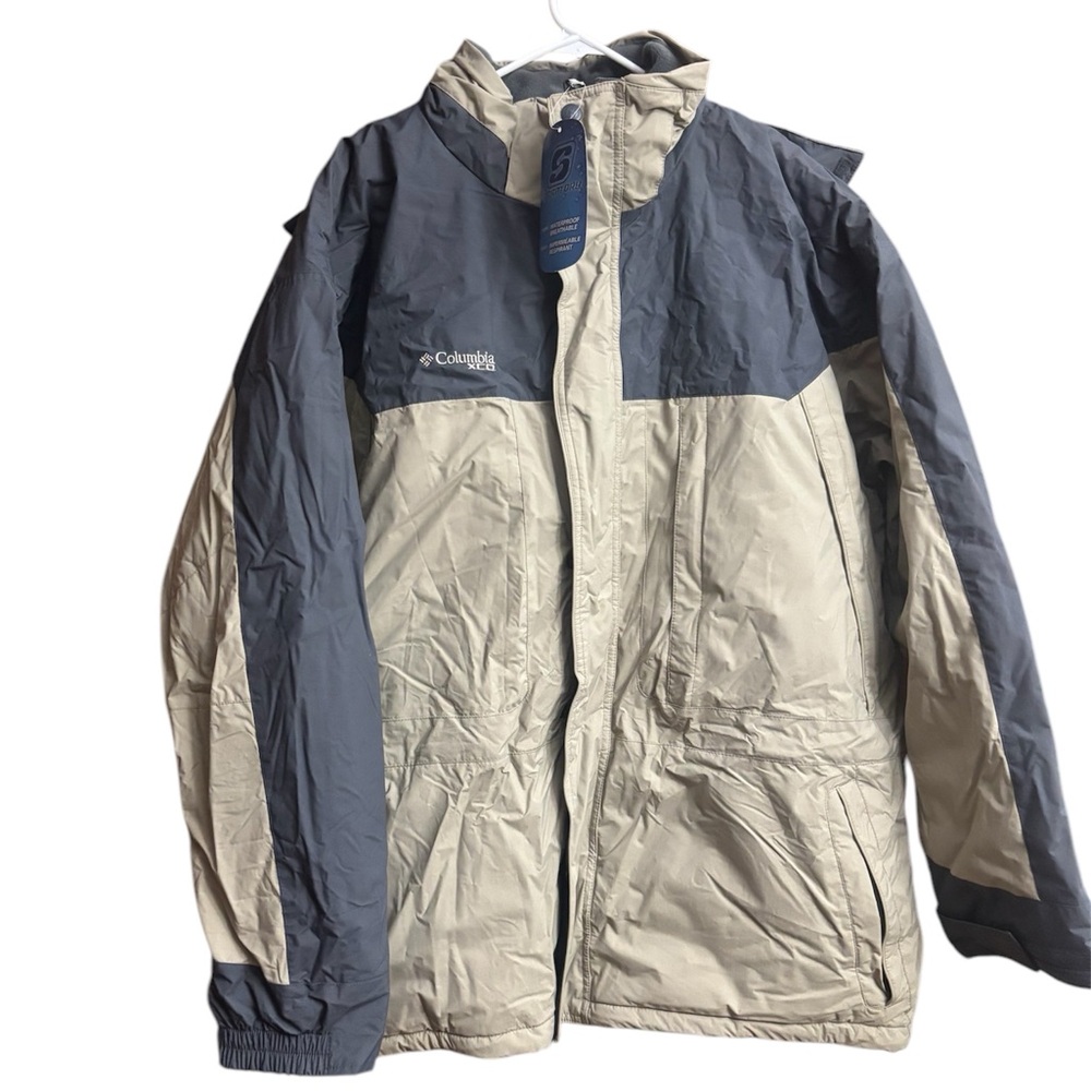 Columbia Men's Two-Tone Jacket - Gray and Beige